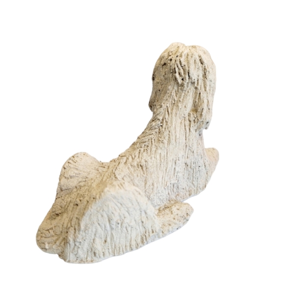 Vintage Ceramic Afghanhound Lying Down Figurine - Picture 5 of 9